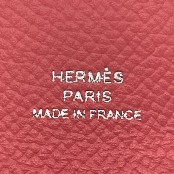 Auth HERMES Calvi Duo - Rose Azalee Veau Epsom B Coin Case - Picture 5 of 11
